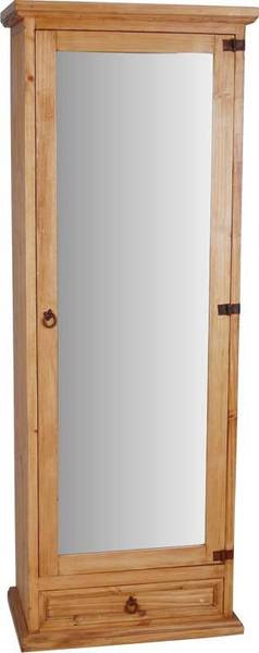Schuhschrank Mexico Gelb - Kiefer - 70 x 190 x 41 cm