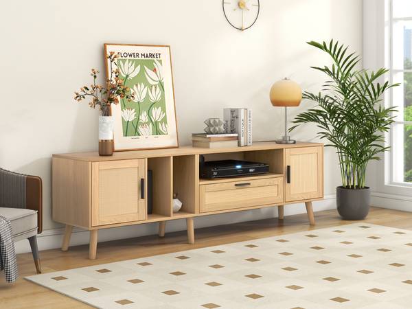 TV-Möbel Bravvans Braun - Holzwerkstoff - 40 x 54 x 180 cm
