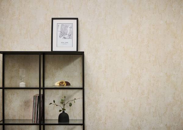 Vliestapete 4735 Stein Optik Beton Beige - Creme - Graumetallic