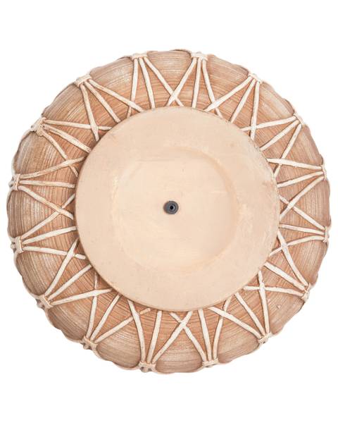 Blumenvase DOMOKOS Beige - Braun - Metall - 40 x 38 x 40 cm