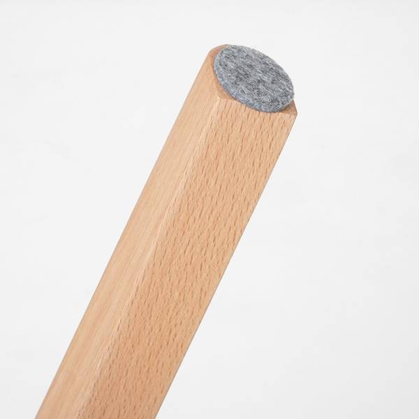 Chaise capitonnée Almada III Beige - Gris - Textile - En partie en bois massif - 60 x 79 x 50 cm