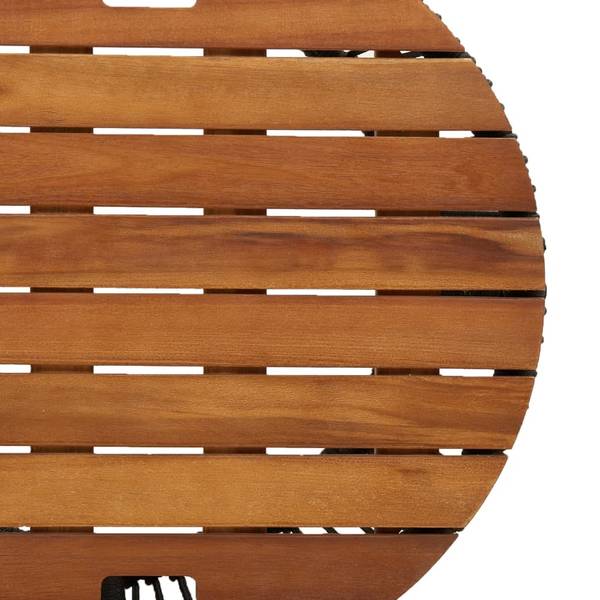 Table de jardin 3033255 lot de 2 Noir - Polyrotin - 50 x 50 x 50 cm