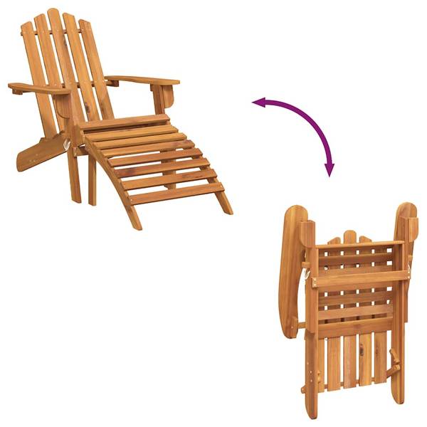 Gartenstuhl 316831 Braun - Massivholz - 75 x 90 x 84 cm