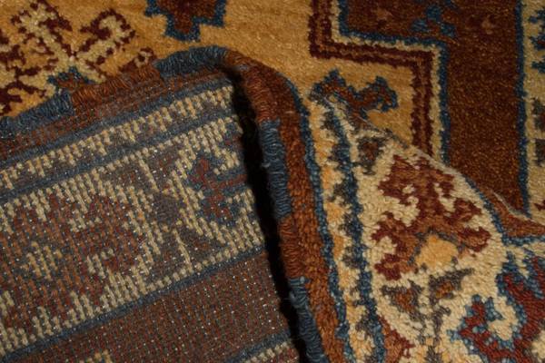 Orientteppich Oriental Orange - Wolle - 96 x 1 x 156 cm