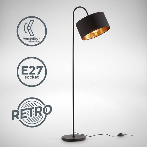 Stehlampe Retrodesign BKL1419 25 x 145 x 25 cm