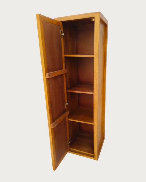 Palo Colonne à suspendre avec miroir e Marron - Bois massif - 25 x 140 x 25 cm