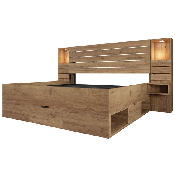 Lit en bois MUDZoom Ⅱ Largeur de la surface de couchage : 180 cm