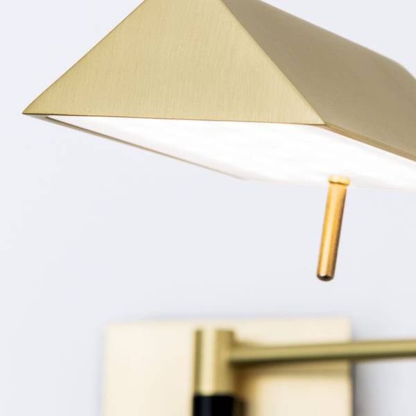 Wandleuchte BOSTON Gold - Metall - 11 x 17 x 57 cm