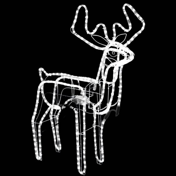 Weihnachtsbeleuchtung 3154322 3er Set Weiß - Metall - Kunststoff - 42 x 87 x 76 cm