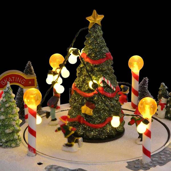 Kerstversiering 4017042 kunststof - 21 x 17 x 22 cm