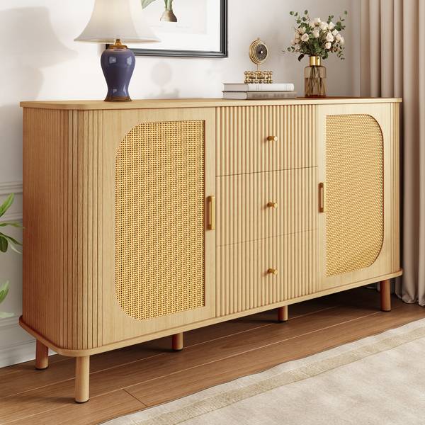 Sideboard RIFTVYNRAK Braun - Holzwerkstoff - 140 x 80 x 40 cm