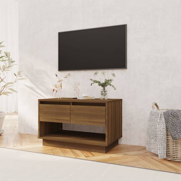 TV-Schrank D382 Eiche Schwarzbraun Dekor