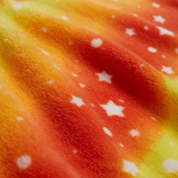 Kuscheldecke Orange Star 180 x 150 cm