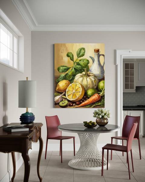 Wandbild gemüse obst lebensmittel 40 x 60 cm