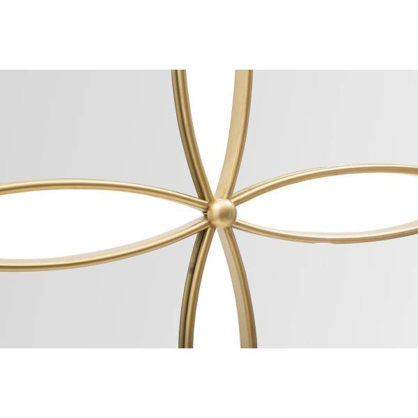 Gerahmter Spiegel VKH497 Gold - Metall - 68 x 68 x 4 cm
