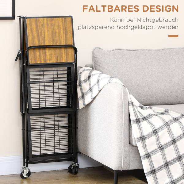 Rollwagen 850-240V00BN Braun - Holzwerkstoff - 35 x 85 x 68 cm
