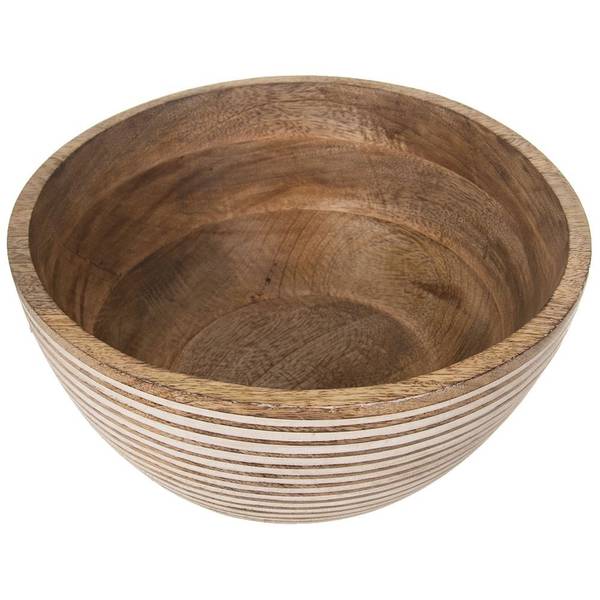 Schüssel 120286 Braun - Massivholz - 25 x 13 x 25 cm