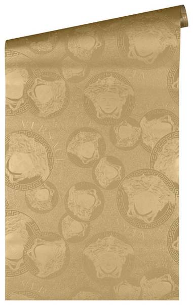 Tapete 40 Medusa modern Design Gold