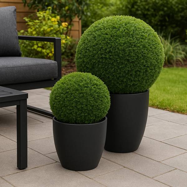 Künstlicher Busch O96 Grün - Polyethylen - 32 x 32 x 32 cm