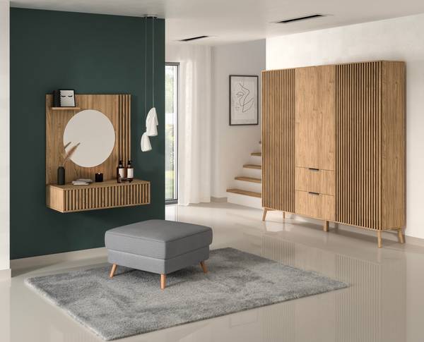 Kleiderschrank Seewen Braun - Holzwerkstoff - 185 x 192 x 60 cm