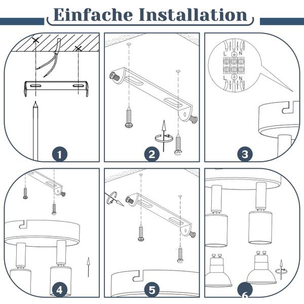 Spot plafond Windsheim 2 ampoules Argenté