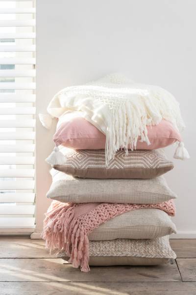 Decke Med. Evasion Weiß - Textil - 130 x 1 x 160 cm