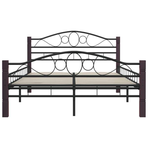 Bedframe 3001489 zwart - plaatmateriaal op houtbasis - metaal - 127 x 85 x 210 cm