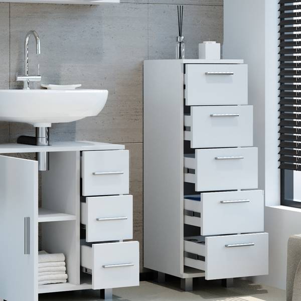 Badschrank Ilias 30830 Weiß