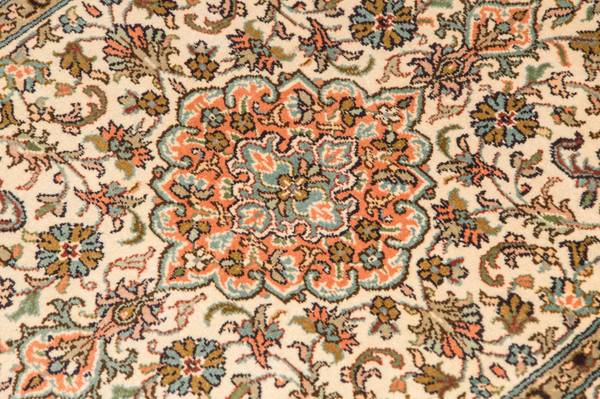Orientteppich Premium Beige - Seide - 62 x 1 x 95 cm