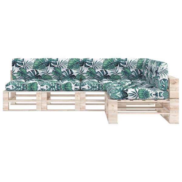 Palettensofa-Auflagen 3005166 (7er Set) Grün - Polyester - 80 x 10 x 120 cm