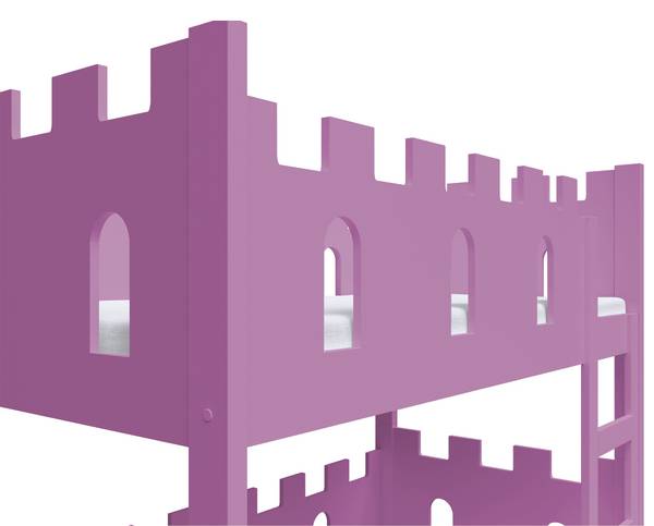 Stapelbed met matrassen Castelo roze