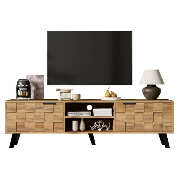 TV-Lowboard Clara Braun - Stahl - 160 x 45 x 36 cm