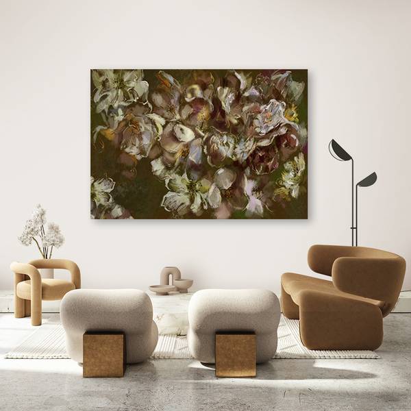 Wandbild irisblume 60 x 40 cm