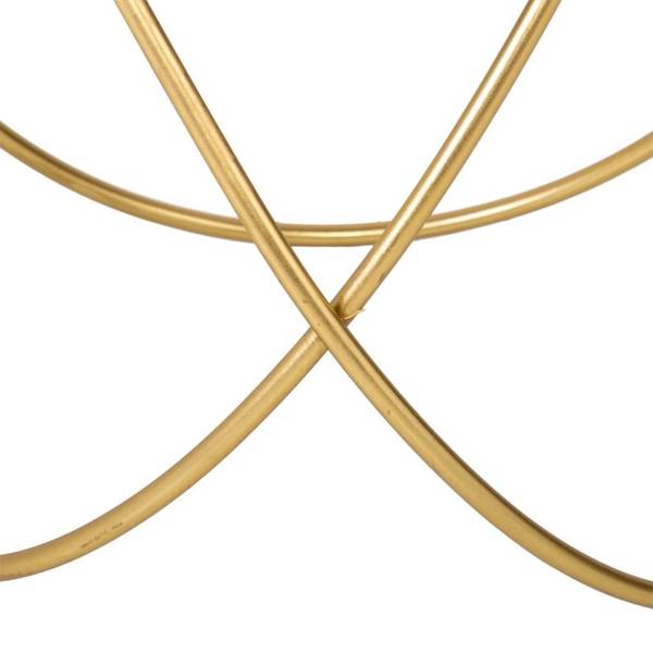 Beistelltisch Santiago Gold - Metall - 60 x 45 x 60 cm