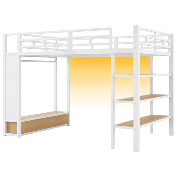 Cadre de lit mezzanine Hephaestus Ⅰ Blanc