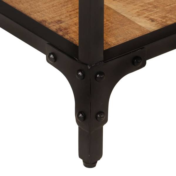 Tv-kast 3003707 bruin - mango - staal - 150 x 41 x 30 cm
