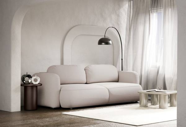 3-zits slaapbank TVOYA ecru