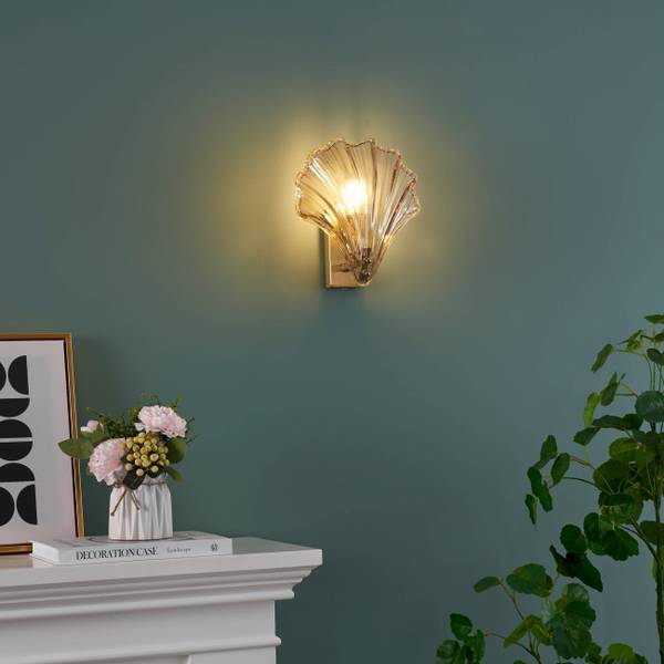 Wandleuchte Amanda Gold - Metall - 19 x 21 x 21 cm