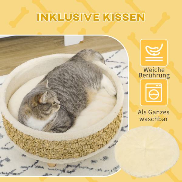 Dierenbed D04-258V00BG plaatmateriaal op houtbasis - 48 x 25 x 48 cm