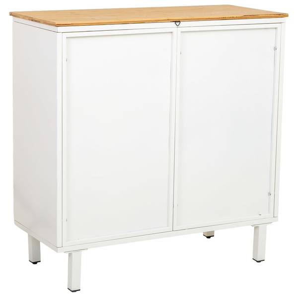 Buffet Nordic Blanc - Bois massif - 81 x 80 x 35 cm