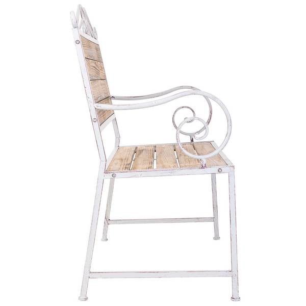 Bank Jardin Mueble Grau - Massivholz - 114 x 102 x 54 cm