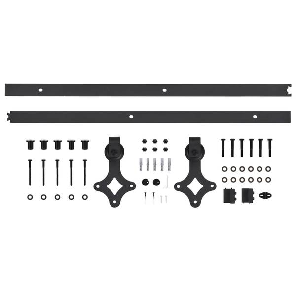 Matériel de porte coulissante 3005838 Noir - 91 x 183 cm