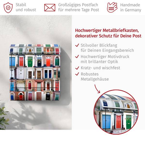 Briefkasten Urban Doors Stahl - 39 x 46 x 13 cm