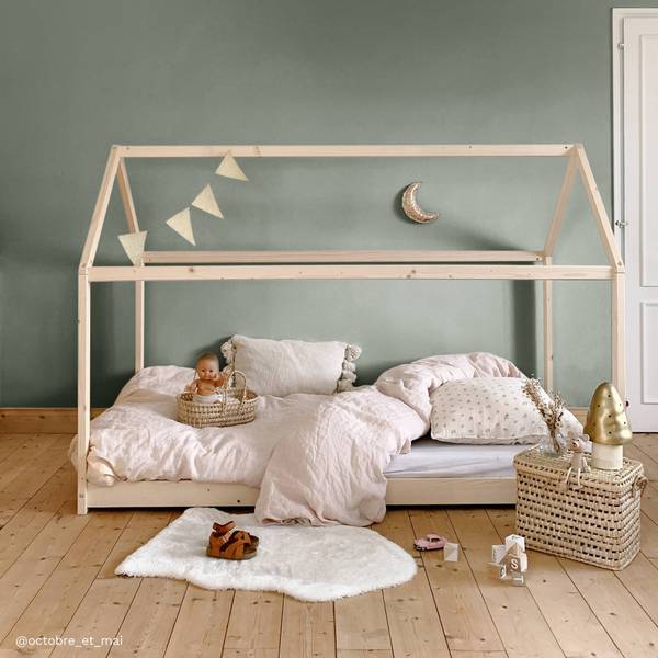 Hausbett PANDA mit Lattenrost 97 x 135 x 195 cm