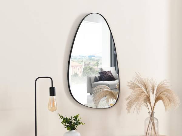 Wandspiegel MANAROLA Schwarz - Metall - 2 x 35 x 72 cm