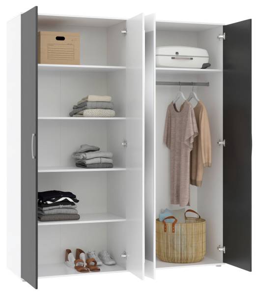 Drehtürenschrank JAN Breite: 180 cm