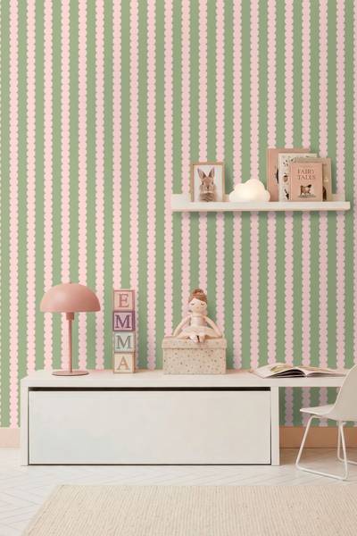 Tapete 132138 Pink - Papier - 53 x 1005 x 53 cm