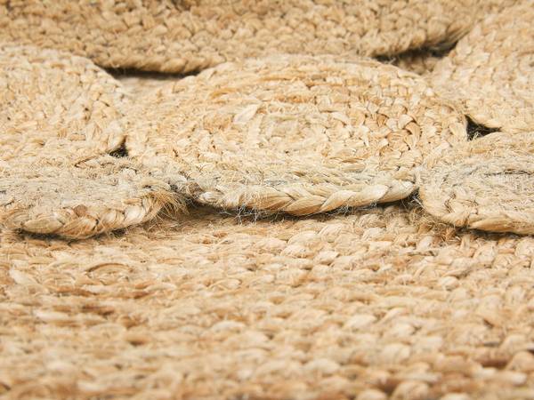 Teppich GOLGEN Beige - Naturfaser - 120 x 120 x 120 cm