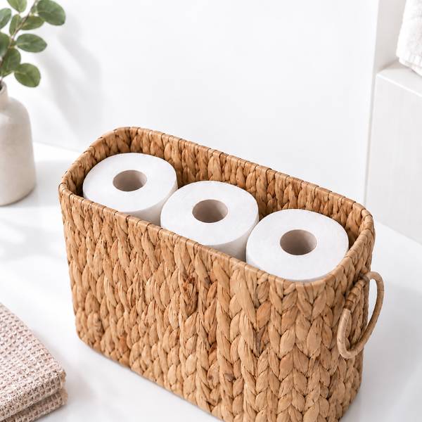 Toilettenpapier Aufbewahrung 6 Rollen Braun - Rattan - 40 x 25 x 17 cm
