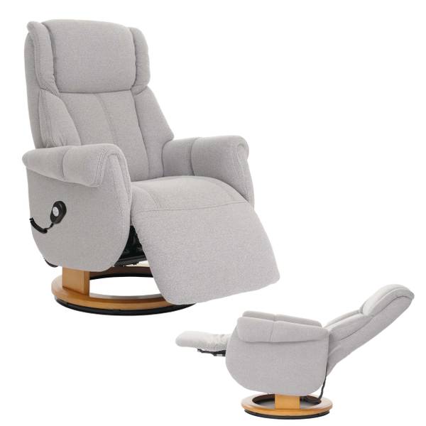 Relaxsessel + Aufstehhilfe N58 Grau - Textil - 80 x 118 x 85 cm